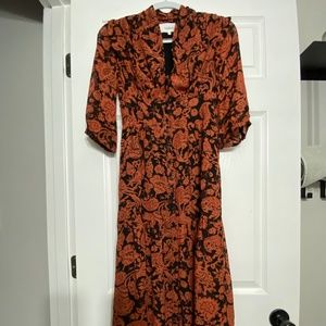 Ba&sh Robe Aline Dress in Brique Size 0